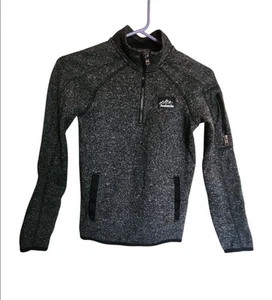 Avalanche 1/4 Zip Gray Sweater Kids Size M 10/12 W/Pockets - Picture 1 of 6