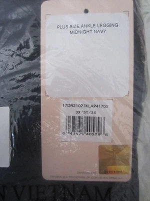 Leggings de tornozelo tamanho 3X ~pele de dança~ - Marinha meia-noite nova com etiquetas - Imagem 1 de 2