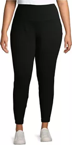 Black High Rise Fitted Plus Size Full Length Legging - 0X (14W) - Picture 1 of 1