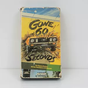 1974 Gone In 60 Seconds VHS H.B. Halicki Media Release 1984 - Picture 1 of 4