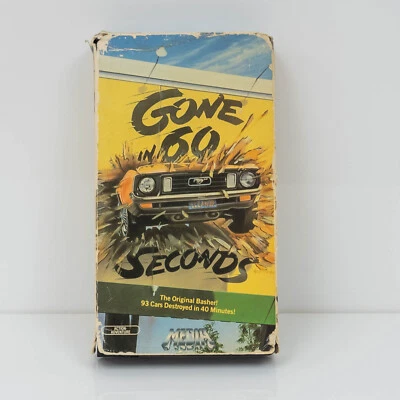 1974 Gone In 60 Seconds VHS H.B. Halicki Media Release 1984 - Image 1 of 4
