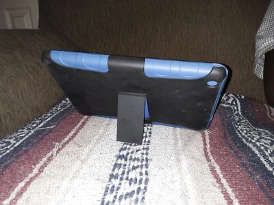 Shockproof Heavy Duty Hard Case Stand Cover for iPad 2 mini. Blue and black - Image 1 of 3