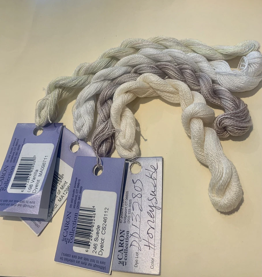 100% Cotton Caron Wildflowers Hand-dyed  36 yds/1 skein; Pale Colors Various - Image 1 of 1