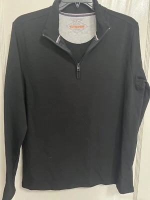 Vellón negro resistente a la intemperie 1/4 cremallera grande Foto 1 de 4