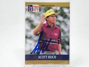 1990 Pro Set PGA Tour #13 Scott Hoch coche firmado certificado certificado de autenticidad - Imagen 1 de 2