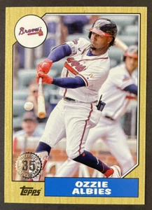 2022 Topps Update 1987 #87TBU-31 Ozzie Albies - Foto 1 di 2