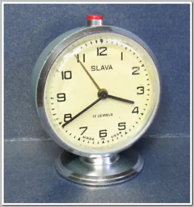 Soviet Vintage Slava Alarm Clock USSR 1980's~Perfect Condition #92251 - Picture 1 of 9