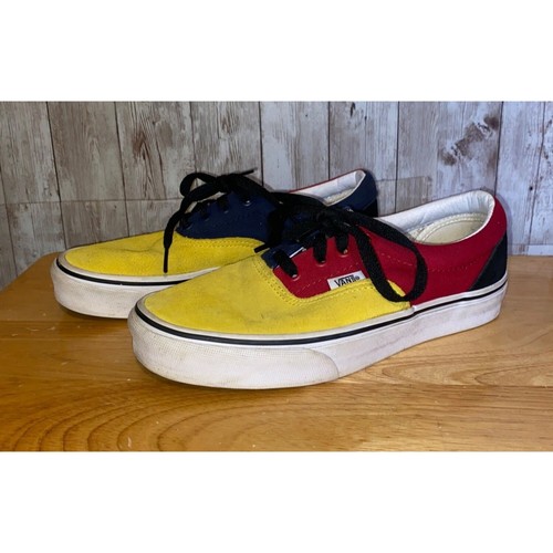 Scarpe da ginnastica Vans scamosciate color block skateboarding OTW rally skate unisex gialle