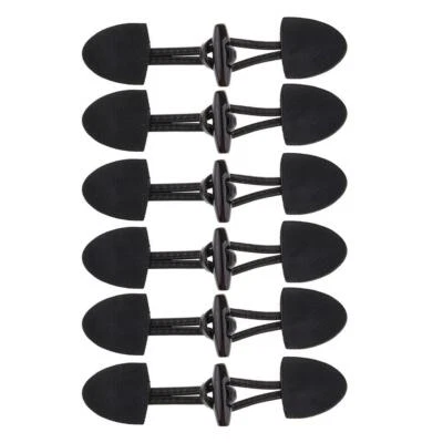 6 Pairs PU Leather Horn Toggle Buttons for Duffle Coat - Image 1 of 4