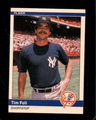 1984 FLEER UPDATE #38 TIM FOLI NMMT YANKEES *X112833 - Image 1 of 2