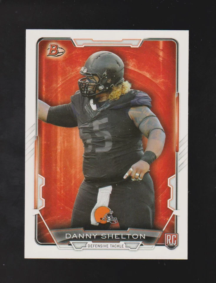 2015 Bowman #12 Danny Shelton rookie card, Washington Huskies - Image 1 of 1