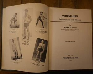 Wrestling Intercollegiate Olympic  Henry A. Stone Vintage 1950 Photo Illustrated - Picture 1 of 3