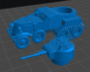Media pista rusa BA-10 28 mm/1:56 de resina Segunda Guerra Mundial - Imagen 1 de 1