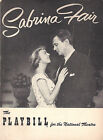 Playbill Margaret Sullavan "SABRINA FAIR" Joseph Cotten / Cathleen Nesbitt 1953