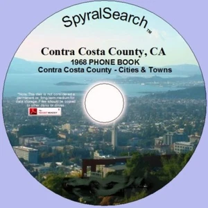 CA - Contra Costa County 1968 Phone Book CD - Text Searches - Picture 1 of 1