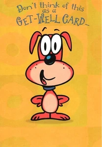 Get Well Soon A Great Big Hug From A Puppy Dog Hallmark Greeting Card - Picture 1 of 3