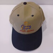 Crown Royal Cap, Tan and Black, One Size NEW