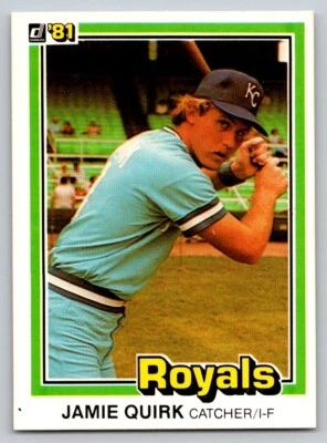 1981 Donruss - #341 Jamie Quirk - Image 1 of 2