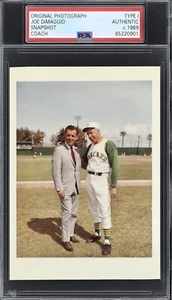 RARE 1969 JOE DiMAGGIO PSA TYPE 1 Photo Original Photograph Coach Oakland A's - Picture 1 of 3