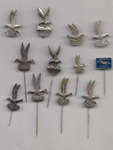 Vintage MÖWE Pin Abzeichen 1960er Möwe Lelystad Texel Scheveningen Seevögel - Bild 1 von 19
