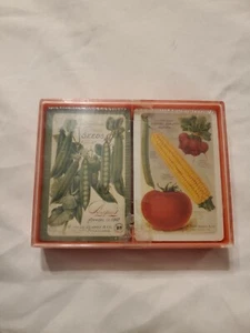 HALLMARK BRIDGE/SWAP PLAYING CARDS DECKS BURPEES FINEST COMPLETE IN CASE - Picture 1 of 5