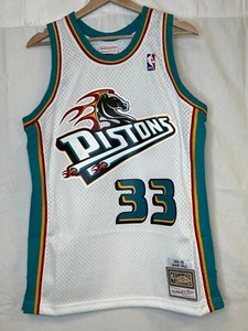 Maglia Mitchell & Ness uomo bianca Grant Hill Detroit Pistons taglia media - Foto 1 di 11