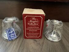 Silver Plated Candlesticks The Mayfair Collection Tarnish Resistant in Box