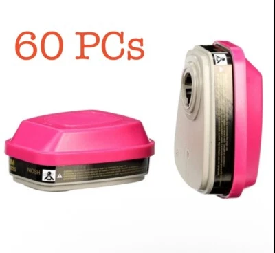 3M 60925 Formaldehyde Organic Vapor P100 Replacement Respirator Cartridge 60 PCs - Image 1 of 4