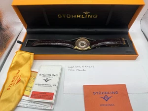 Stuhrling Time Traveler 118A 44mm Classic Needs Battery - Picture 1 of 9