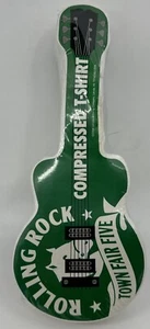 Rolling Rock Beer Compressed T-Shirt Guitar Shaped 2004 T2 Town Fair V: Damaged - Picture 1 of 15
