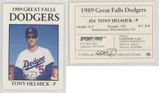 1989 Sport Pro Great Falls Dodgers Tony Helmick #6