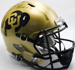 Kordell Stewart autographed/Inscribed "Miracle at Michigan!!" CU Buffs Helmet - Picture 1 of 3