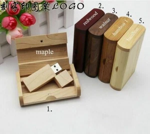 Free Custom studio Photography Logo Wood Box USB 2.0 Memory Flash pen Drive - Picture 1 of 11