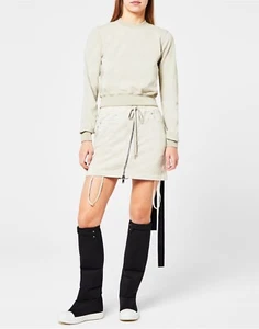 SUDADERA SEÑORA RICK OWENS DRKSHDW RECORTADA PERLAS DS02B4223 - Imagen 1 de 5