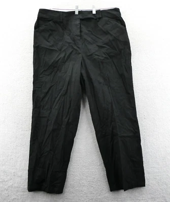 Kate Hill Dress Pants 14W Womens 36x32 Plus Size 14 Black Suit Slacks Trousers - Image 1 of 4