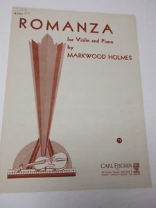 Markwood Holmes Romanza for Violin & Piano Sheet Music Carl Fischer - Bild 1 von 4