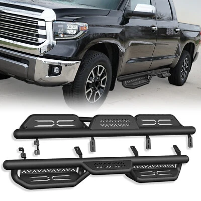 2-Stair Running Boards Side Steps For 2007-2021 Toyota Tundra Crew Max Cab - Изображение 1 из 4