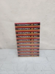 Cassette audio Memorex confezione da 10 dB 90 nuove con scatola spedizione gratuita - Foto 1 di 3
