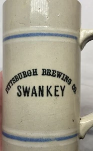 Antik Pittsburgh Brewing Co. Swankey Bier Steinzeug Becher Stein - Bild 1 von 11