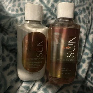 NUOVO Bath Body Works IN THE SUN Lozione SET Lavaggio - Foto 1 di 1