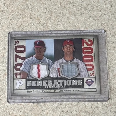 2008 SP Legendary Cuts Generations Dual Memorabilia Cole Hamels Steve Carlton - Image 1 of 2