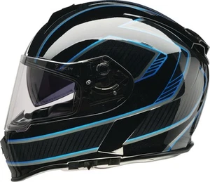Z1R Warrant Amplify Motorcycle Helmet Black/Blue - Picture 1 of 3