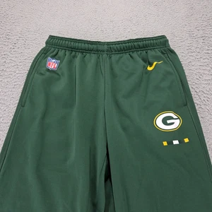 Green Bay Packers Pants Mens Medium Green NFL Football Nike Sweat Dri-Fit - Picture 1 of 15
