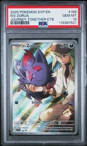 PSA 10 N's Zorua 189 Sv: Scarlet & Violet Promo Cards Holo - Picture 1 of 3