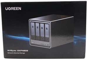 UGREEN NASync DXP4800 4-Bay Desktop NAS Intel N100 Quad-Core CPU 8GB DDR5 RAM - Photo 1/2