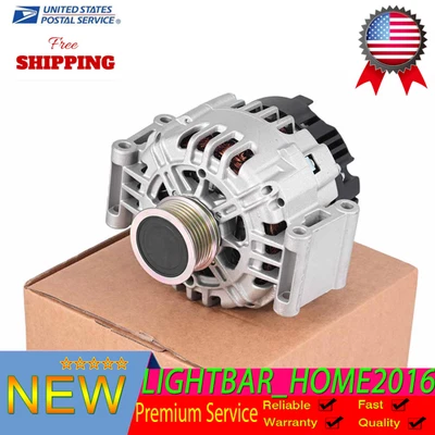 Alternator For 2014-2017 Volkswagen Beetle Jetta Passat 140A 12V CW 6-Groove NEW Foto 1 de 4