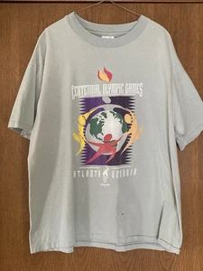 Vtg ATLANTA GEORGIA '96 Centennial OLYMPICS Games Globe Single Stitch T-SHIRT XL - Picture 1 of 18