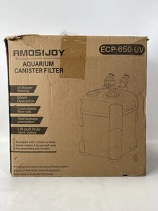 AMOSIJOY Aquarium Canister Filter Model EPC-650-UV Pumps Up To 30 Gallons - Picture 1 of 13