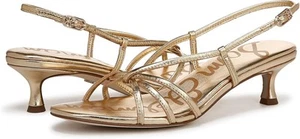 Sandalia de tacón de gatito Sam Edelman para mujer con tiras Cressa nueva sin caja - Imagen 1 de 10