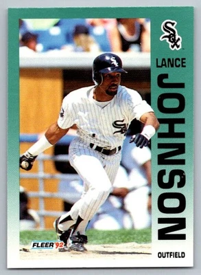 1992 Fleer Lance Johnson #87 Chicago White Sox - Image 1 of 2